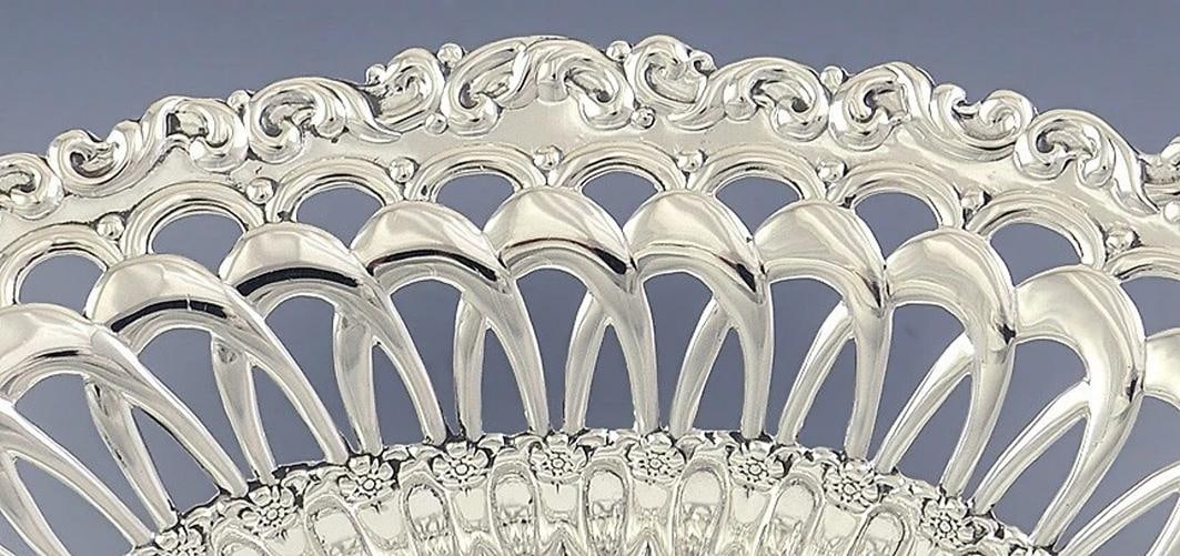 Fabulous Pretty Whiting Sterling Silver Openwork Dish/Bowl Louis XVI - 3