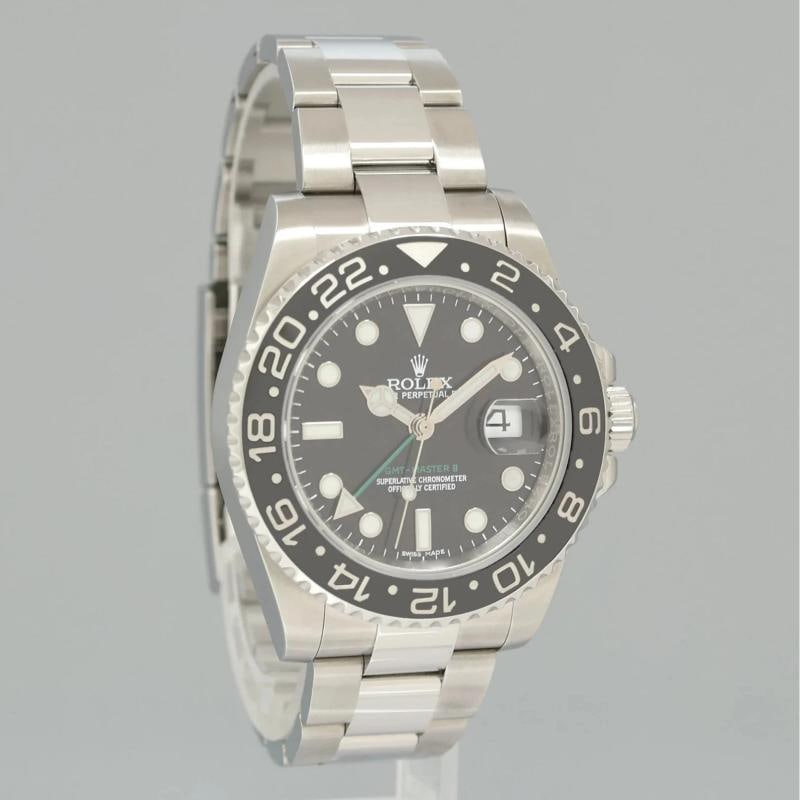 2015 MINT Rolex 116710LN GMT Master II Steel Ceramic Black 40mm Watch Box - 3