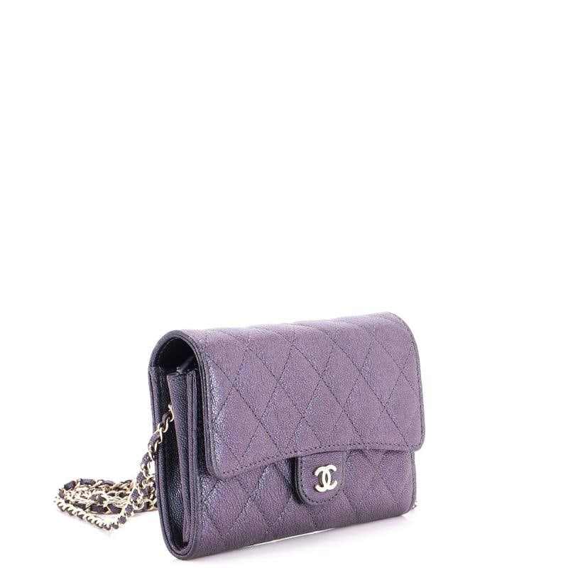 Chanel Classic Flap Wallet Crossbody Bag Quilted Caviar Mini - 2