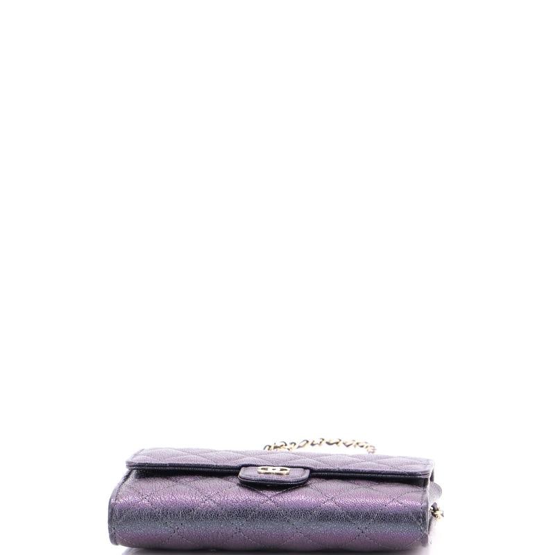 Chanel Classic Flap Wallet Crossbody Bag Quilted Caviar Mini - 4
