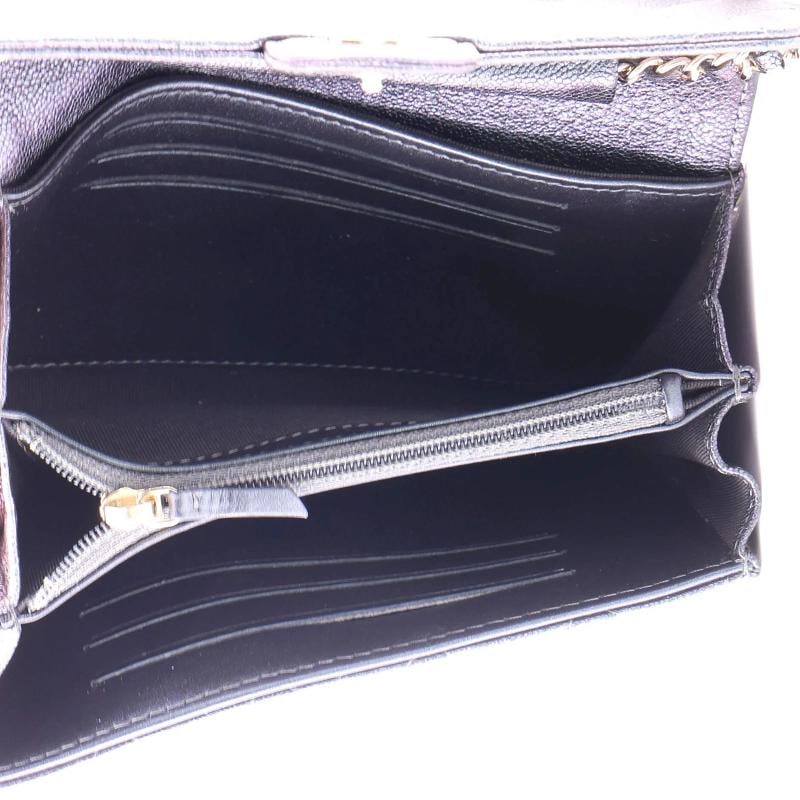 Chanel Classic Flap Wallet Crossbody Bag Quilted Caviar Mini - 5