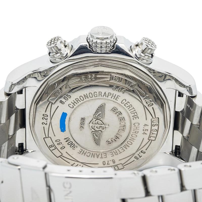 Breitling Chronometre A13370 2008 Paper SS White Dial Auto Men's Watch 44mm - 6