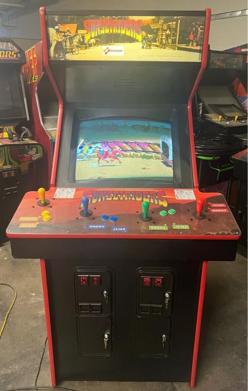 SUNSET RIDERS ARCADE MACHINE by KONAMI 1991 - 11