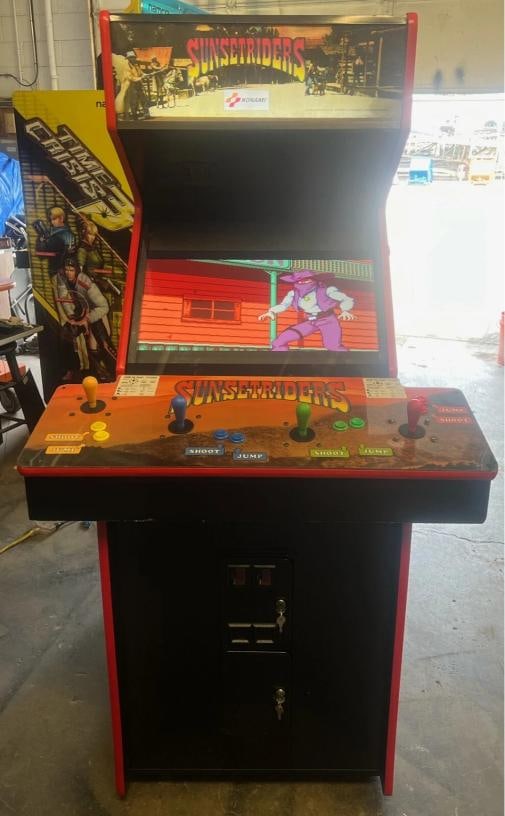 SUNSET RIDERS ARCADE MACHINE by KONAMI 1991 - 2