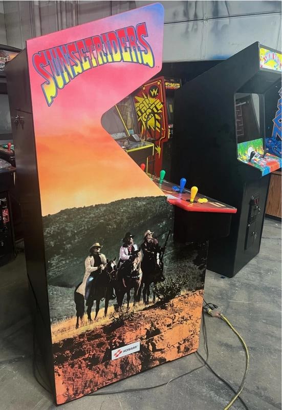 SUNSET RIDERS ARCADE MACHINE by KONAMI 1991 - 4
