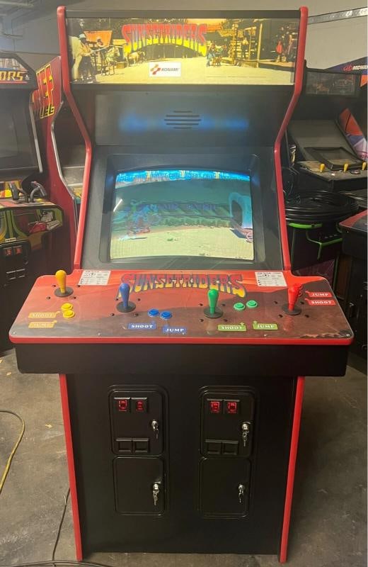 SUNSET RIDERS ARCADE MACHINE by KONAMI 1991 - 5