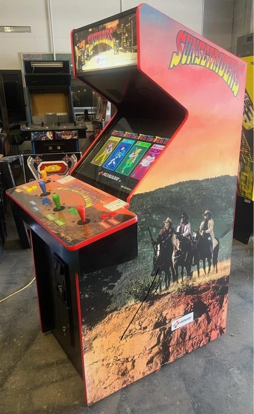 SUNSET RIDERS ARCADE MACHINE by KONAMI 1991 - 9