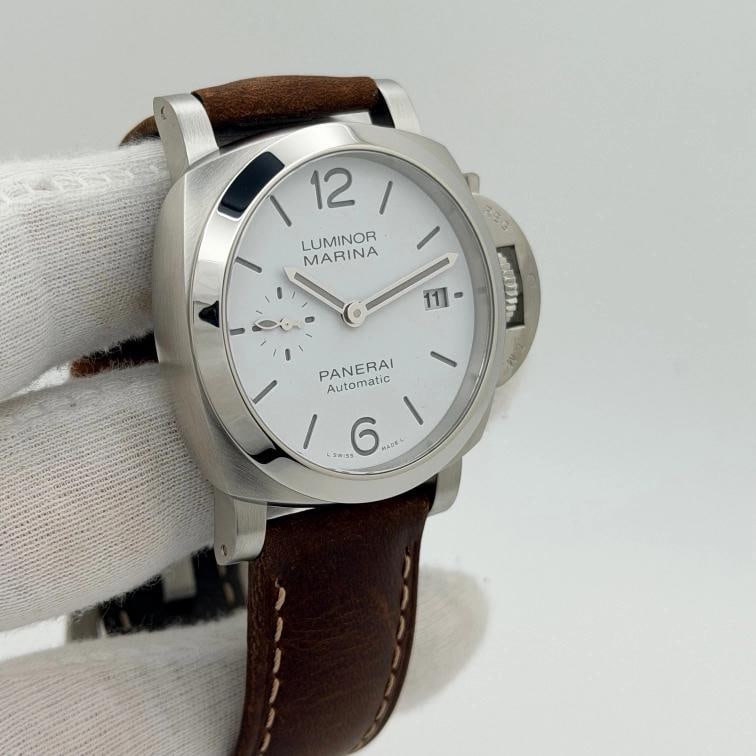 Panerai Luminor Marina Quaranta PAM01271 PAM 1271 White Dial Steel Box Paper - 8