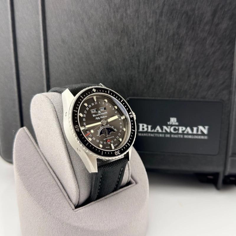 Blancpain Fifty Fathoms Bathyscaphe Calendar 5054-1110-B52A 43mm Box Paper - 6