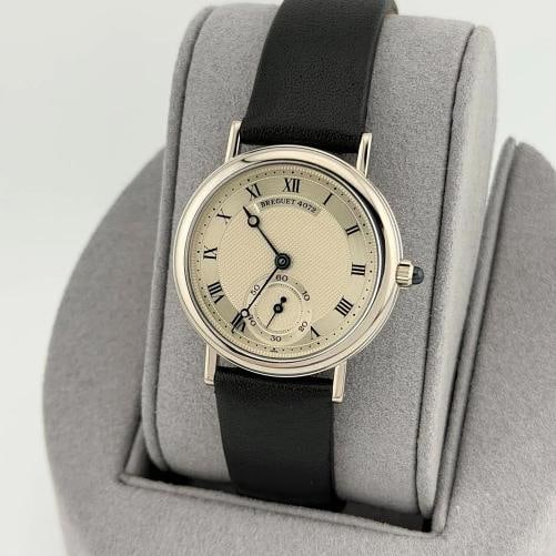 Breguet Classique 3210 30.5mm Silver Roman Dial Manual Winding 18k White Gold - 2
