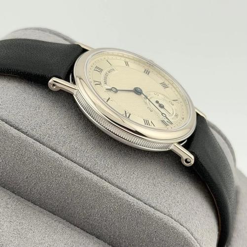 Breguet Classique 3210 30.5mm Silver Roman Dial Manual Winding 18k White Gold - 6