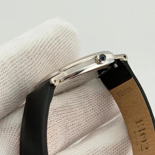 Breguet Classique 3210 30.5mm Silver Roman Dial Manual Winding 18k White Gold - 8