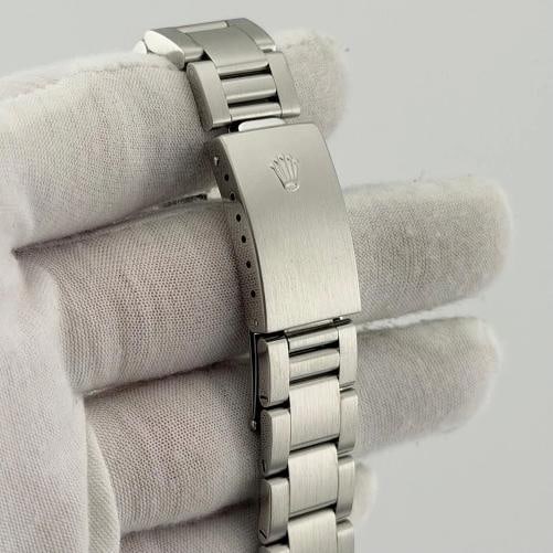 Rolex Datejust Turn O Graph Thunderbird 16264 36mm Black Dial 18k Gold Steel - 9