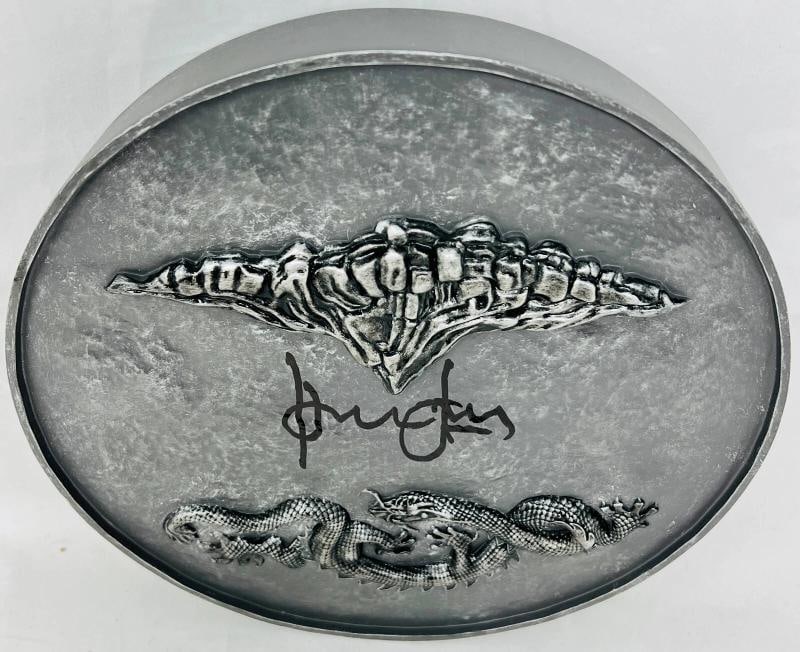 Harrison Ford Indiana Jones Signed Full Size Temple of Doom Gong Beckett Witness - 3