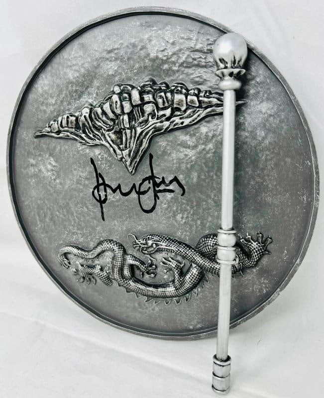 Harrison Ford Indiana Jones Signed Full Size Temple of Doom Gong Beckett Witness - 4