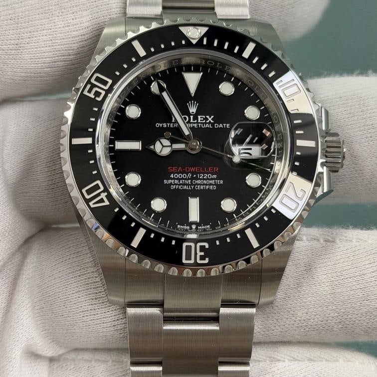 2022 Rolex Sea Dweller Red Letters 126600 43mm Black Dial Steel Box Paper - 3