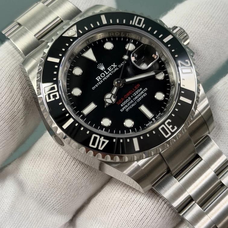 2022 Rolex Sea Dweller Red Letters 126600 43mm Black Dial Steel Box Paper - 4