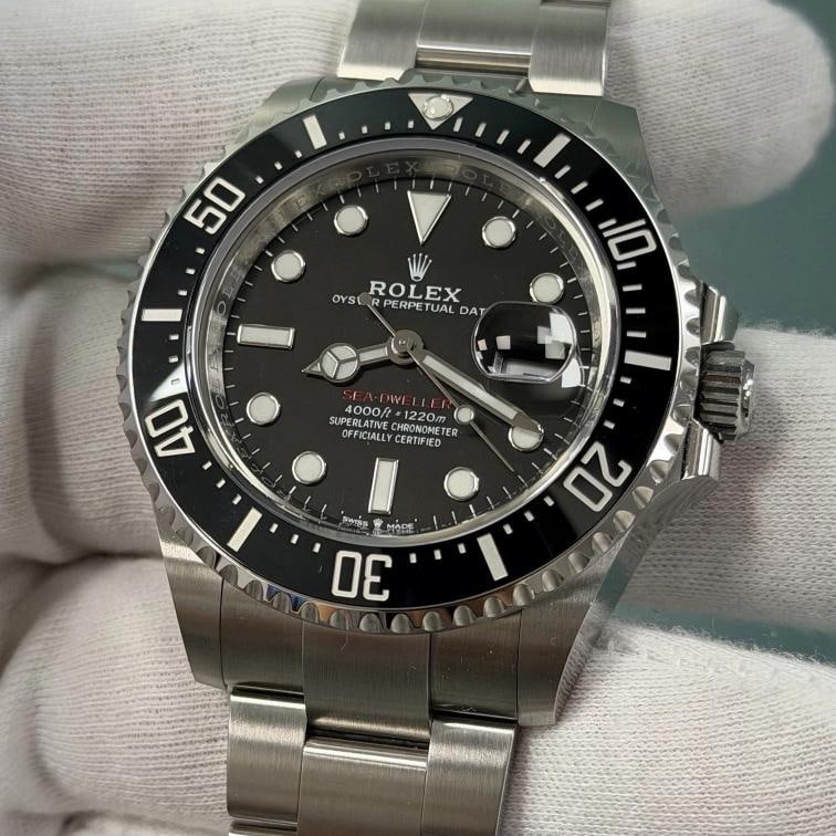 2022 Rolex Sea Dweller Red Letters 126600 43mm Black Dial Steel Box Paper - 7