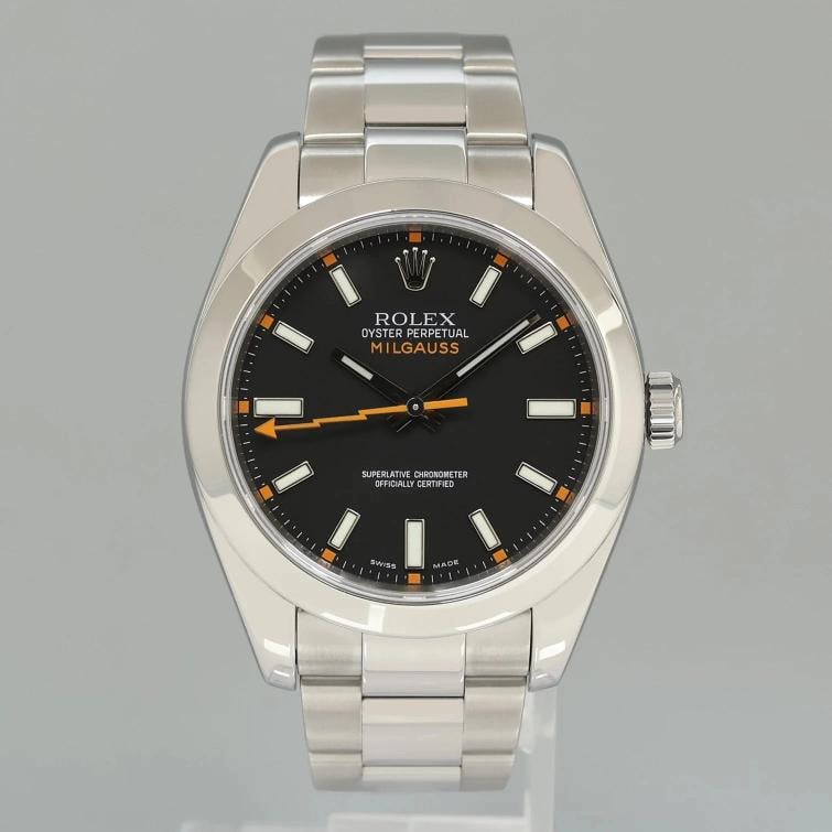 2023 RSC Papers MINT Rolex Milgauss Black Dial 116400v Steel 40mm Watch Box - 2