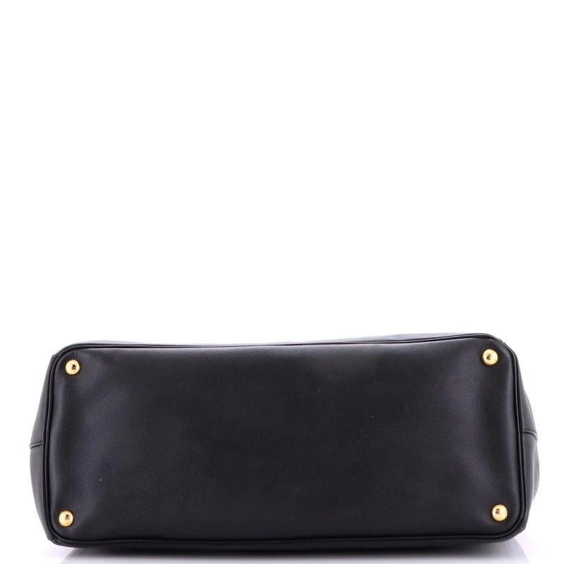 Prada Double Zip Lux Convertible Tote Saffiano Leather XL - 4