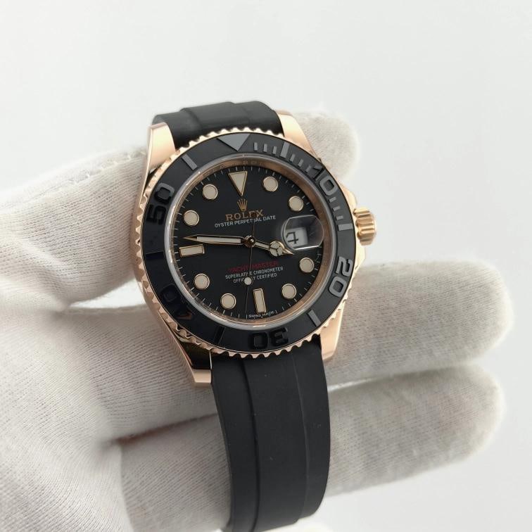 Rolex Yacht Master Oysterflex 116655 40mm 18k Rose Gold Box Papers - 3
