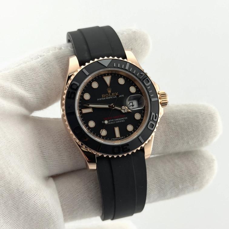 Rolex Yacht Master Oysterflex 116655 40mm 18k Rose Gold Box Papers - 4