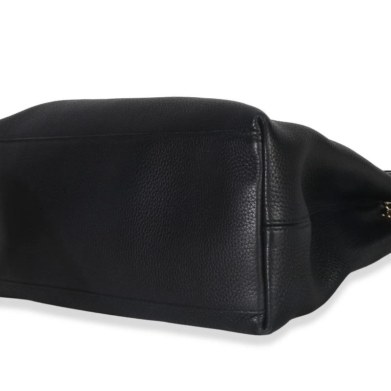 Gucci Black Pebbled Calfskin Medium Soho Chain Shoulder Bag - 6