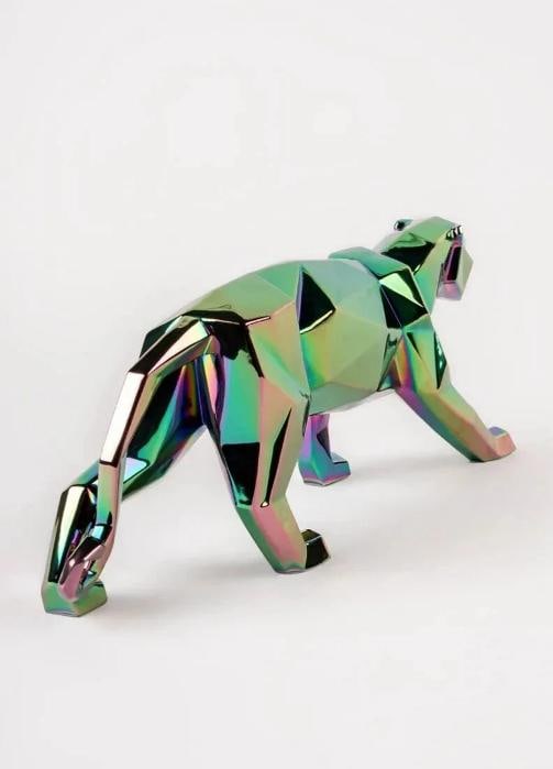 Lladr Panther Sculpture Iridescent Limited Ref. 01009691 - Official - 4