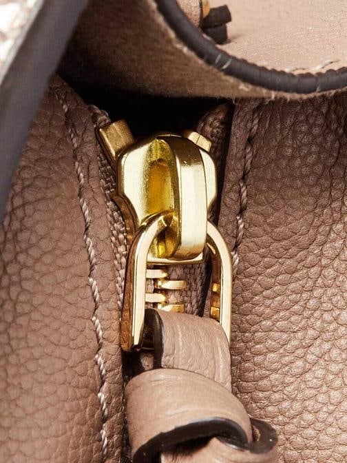 Louis Vuitton Beige Leather and Python Very Zipped Bag - 7