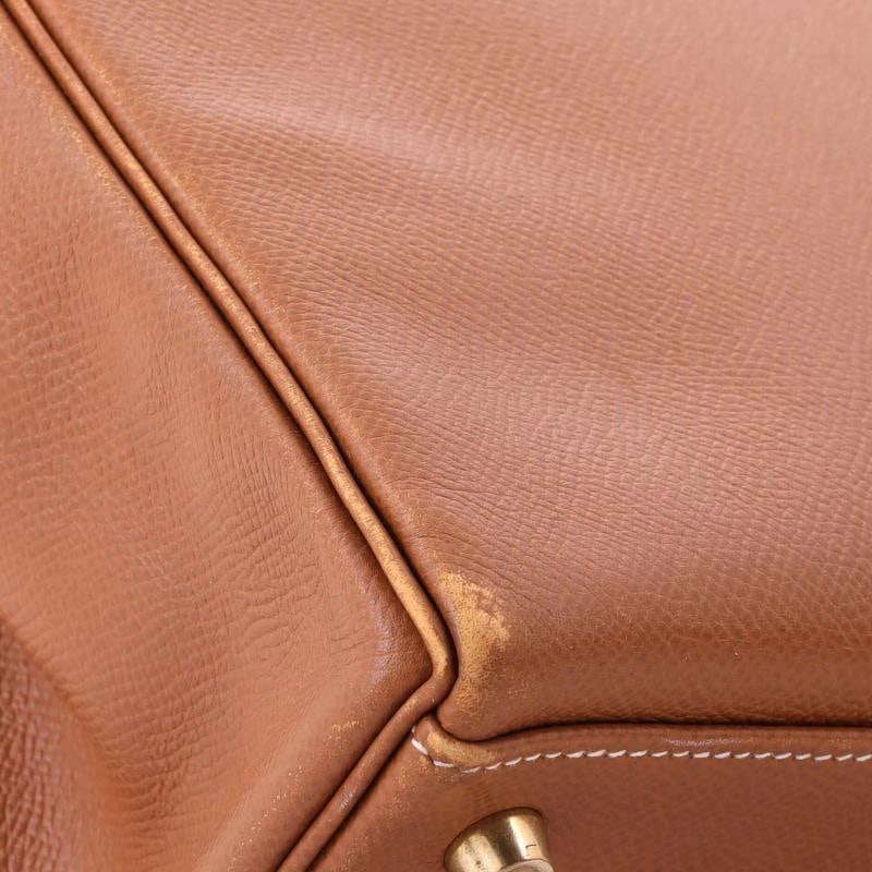Hermes Kelly Handbag Brown Courchevel with Gold Hardware 32 - 7