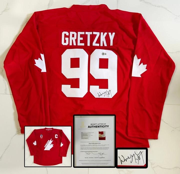 Wayne Gretzky Signed Jersey Canada Beckett BAS 1 COA: Condition: New: A brand-new, unused, unopened, undamaged item (including handmade items).,Country of Origin: United States,Modified Item: No,Original/Reproduction: Original