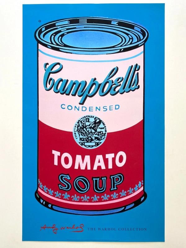 ANDY WARHOL FOUNDATION POP ART LITHOGRAPH PRINT POSTER "CAMPBELLS SOUP CAN" 1965 - 2