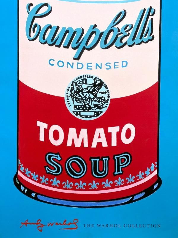 ANDY WARHOL FOUNDATION POP ART LITHOGRAPH PRINT POSTER "CAMPBELLS SOUP CAN" 1965 - 6