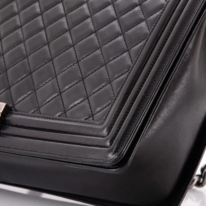 Chanel Boy Flap Bag Quilted Lambskin Large - 6
