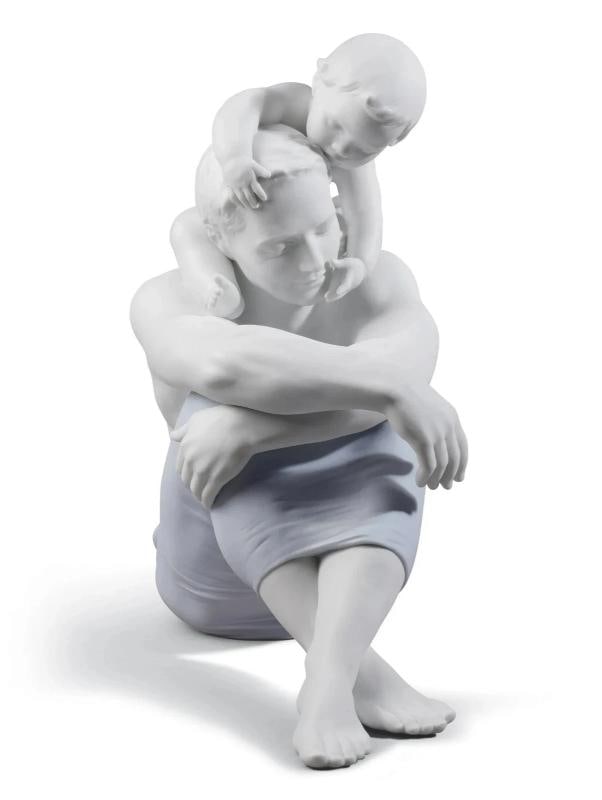 Lladr Sculpture I Love You Dad Ref. 01008783: Lladr Sculpture I Love You Dad Ref. 01008783 Material: Porcelain Lladr Lion - Dimensions: Height: 28 cm x Width x 26 - Lenght x 19