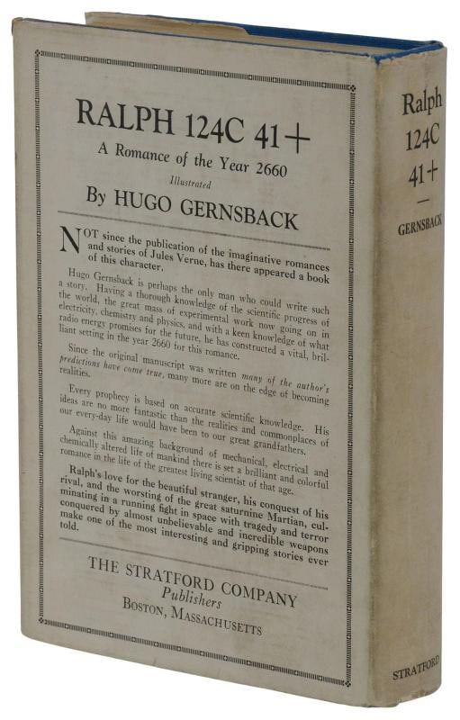 Ralph 124C 41+ ~ by HUGO GERNSBACK ~ First Edition ~ 1st Printing ~ 1925 - 3