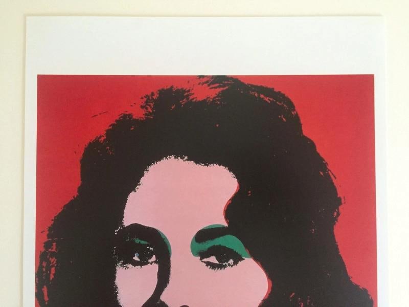 ANDY WARHOL ESTATE RARE 1989 POP ART COLLECTOR'S LITHOGRAPH PRINT " LIZ " 1964 - 3