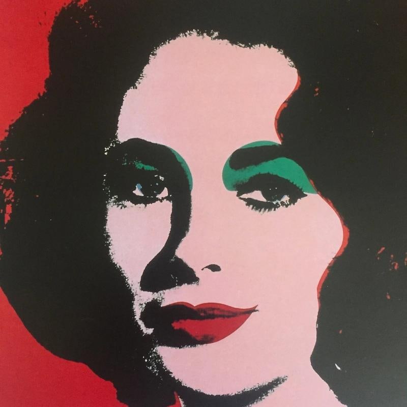 ANDY WARHOL ESTATE RARE 1989 POP ART COLLECTOR'S LITHOGRAPH PRINT " LIZ " 1964 - 6