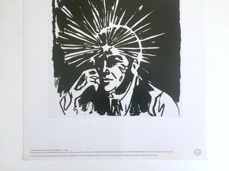 ANDY WARHOL FOUNDATION RARE VTG 1993 LITHOGRAPH PRINT "ARE YOU DIFFERENT " 1985 - 3