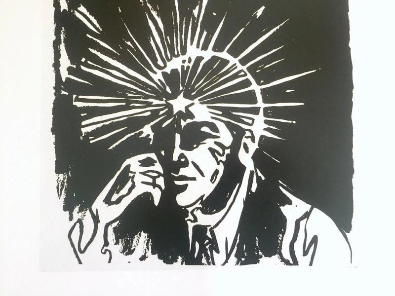 ANDY WARHOL FOUNDATION RARE VTG 1993 LITHOGRAPH PRINT "ARE YOU DIFFERENT " 1985 - 6