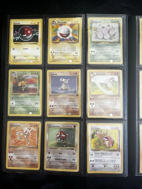 Pokemon 151 Original Complete Set 151/150 BASE JUNLGE FOSSIL Binder Collection - 11