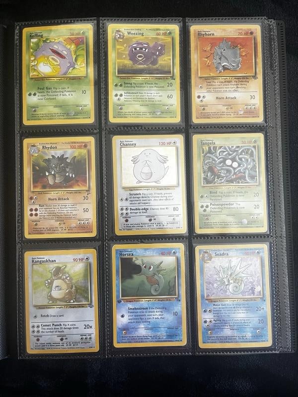 Pokemon 151 Original Complete Set 151/150 BASE JUNLGE FOSSIL Binder Collection - 12