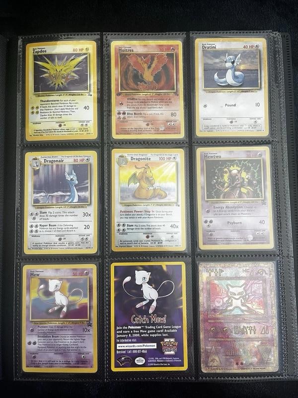 Pokemon 151 Original Complete Set 151/150 BASE JUNLGE FOSSIL Binder Collection - 16