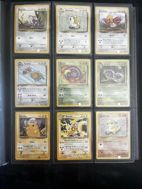Pokemon 151 Original Complete Set 151/150 BASE JUNLGE FOSSIL Binder Collection - 3