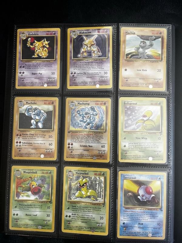 Pokemon 151 Original Complete Set 151/150 BASE JUNLGE FOSSIL Binder Collection - 7