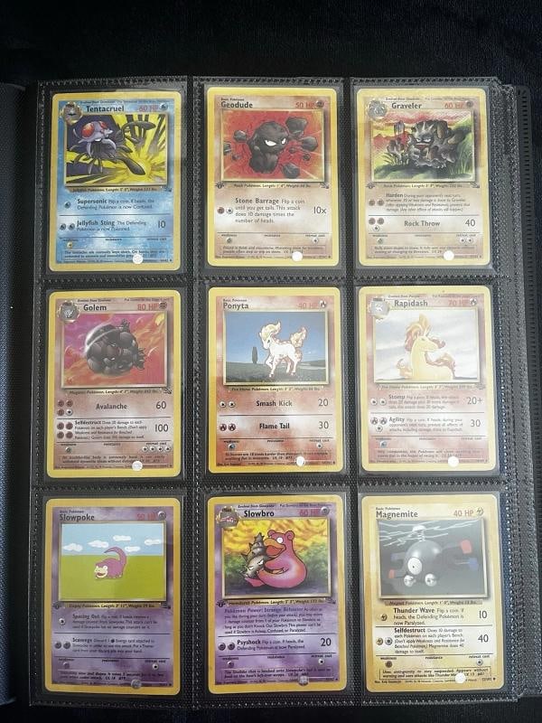 Pokemon 151 Original Complete Set 151/150 BASE JUNLGE FOSSIL Binder Collection - 8
