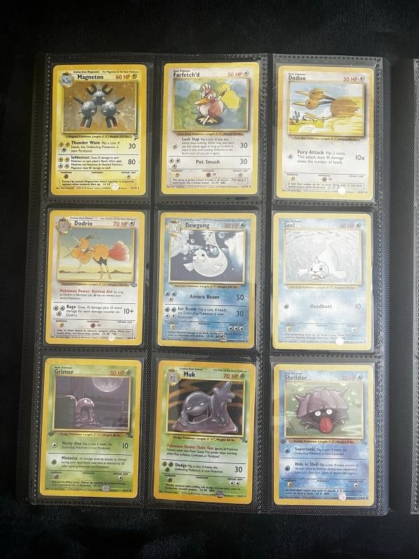 Pokemon 151 Original Complete Set 151/150 BASE JUNLGE FOSSIL Binder Collection - 9