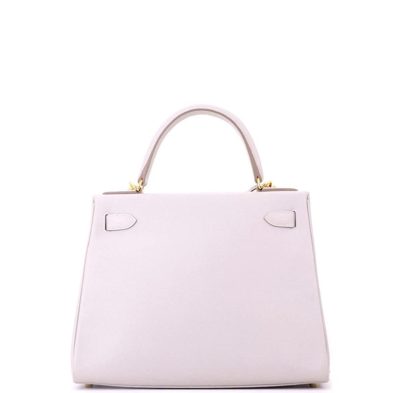 Hermes Kelly Handbag Grey Evercolor with Gold Hardware 28 - 4