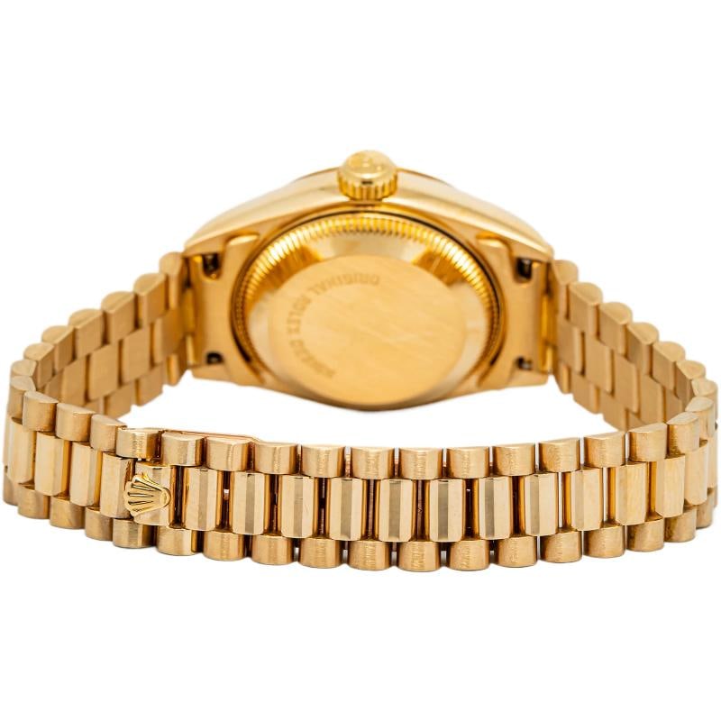 Rolex Datejust 69178 President RARE 18k Yellow Factory Lapis Dial W/Paper 26mm - 5