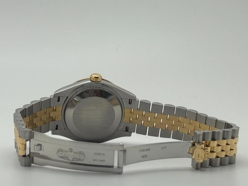 Rolex Datejust Midsize 278343RBR 31mm Grey Diamond Dial 18k Gold Steel Box Paper - 8